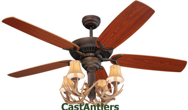 4-Light Antler Ceiling Fan