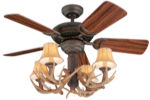 34" Antler Ceiling Fan