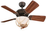 34" Antler Ceiling Fan w/ Light