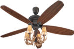 68" 4-Light Antler Ceiling Fan
