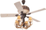 52" Lodge Antler Ceiling Fan