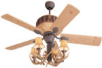 52" DL Antler Ceiling Fan