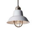 Retro/Vintage Edison Hanging Bulb Pendant Light - Glossy White