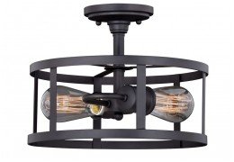 Farmhouse Modern 12" Semi Flush Light