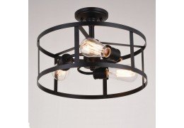 Farmhouse Modern 3 Light 15" Semi Flush Oil Rubbed Bronze