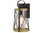 Outdoor Porch Wall Edison Iron and Elm Rustic Farmhouse Light