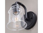 1-Light Black Farmhouse Vanity Light