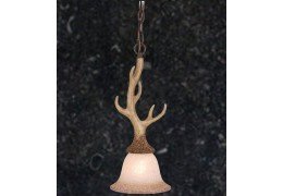 1-Light Cast Antler Pendant