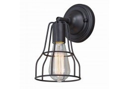 1 Light Edison Bronze Cage Vanity Light/Sconce Adjustable