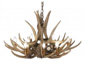 Mule Deer 9 Cast Antler Chandelier 