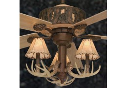 Rustic Faux 52 inch Antler Ceiling Fan