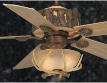 Woodlands Rustic 52 inch Faux Antler Ceiling Fan