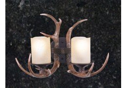 Cast Antler Bathroom 2-Light Vanity Wall Light