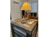 Cast Whitetail 2 Antler Table Lamp