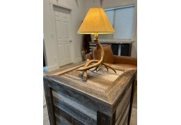 Cast Whitetail 2 Antler Table Lamp