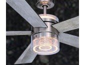 Contemporary 52-in. Ceiling Fan Brushed Nickel