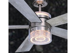Contemporary 52-in. Ceiling Fan Brushed Nickel