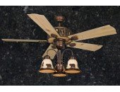 Creek Cabin Ceiling 52 inch Fan w/ Light Kit (Multiple Scene Options)