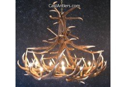 Elk 12 Cast Antler Chandelier