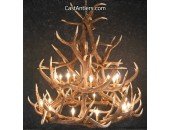 Elk 18 Cast Antler Chandelier