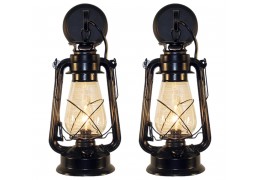 Large Black Lantern Wall Sconce (price is for 2 sconces)