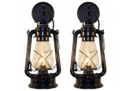 Large Black Lantern Wall Sconce (price is for 2 sconces)