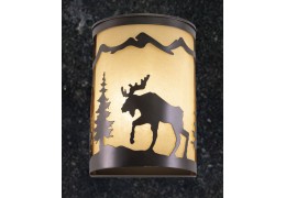 Moose 1-Light Rustic Wall Sconce
