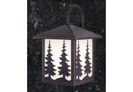 Outdoor Rustic Porch 8in Wall Light (Trees)
