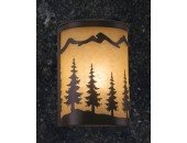 Pine Tree 1-Light Rustic Wall Sconce