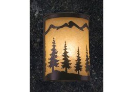 Pine Tree 1-Light Rustic Wall Sconce