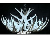 **Pure White** Whitetail 12 Cast Cascade Antler Chandelier