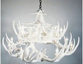 **Pure White** Whitetail 24 Cast Antler Chandelier