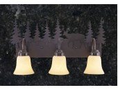 Rustic Deer 3-Light Bathroom Vanity Light