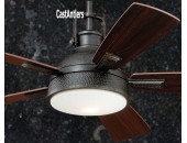 Rustic Loft Bronze 52 inch Industrial Ceiling Fan with Light and Remote