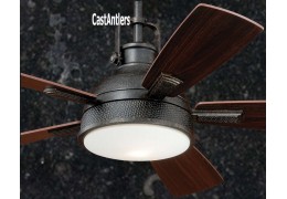 Rustic Loft Bronze 52 inch Industrial Ceiling Fan with Light and Remote