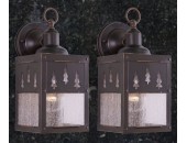 Rustic Outdoor Lantern Porch 5in Wall Light(Trees)-price is per pair