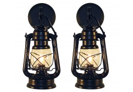Small Black Lantern Wall Sconce (price is for 2 sconces)