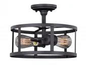 Farmhouse Modern 12" Semi Flush Light