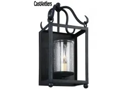 1- Light Antique Forged Iron Wall Sconce