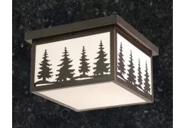 11.5in Outdoor Ceiling Light (Trees)