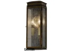2 Light Bronze Porch Wall Lantern