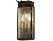 3 Light Bronze Wall Porch Lantern