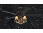 Rustic Ceiling Fan - 52 inch 3-Light Antler Indoor Farmhouse Cabin