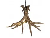 Mule Deer 3 Faux Antler Pendant