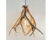 Mule Deer 3 Faux Antler Pendant light