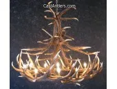 Elk 12 Cast Antler Chandelier