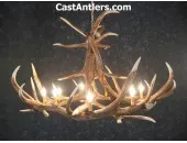 Elk 6 Cast Antler Chandelier