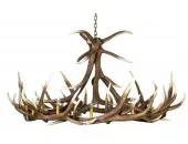Elk 9 Cast Antler Chandelier