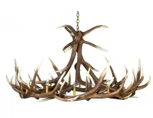 Elk 9 Cast Antler Chandelier