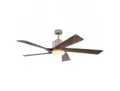 Modern 60 inch Indoor Ceiling Fan Satin Nickel